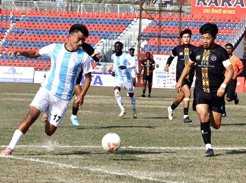 आहा रारा पाेखरा गाेल्ड कप : मनाङको संघर्षपूर्ण जित