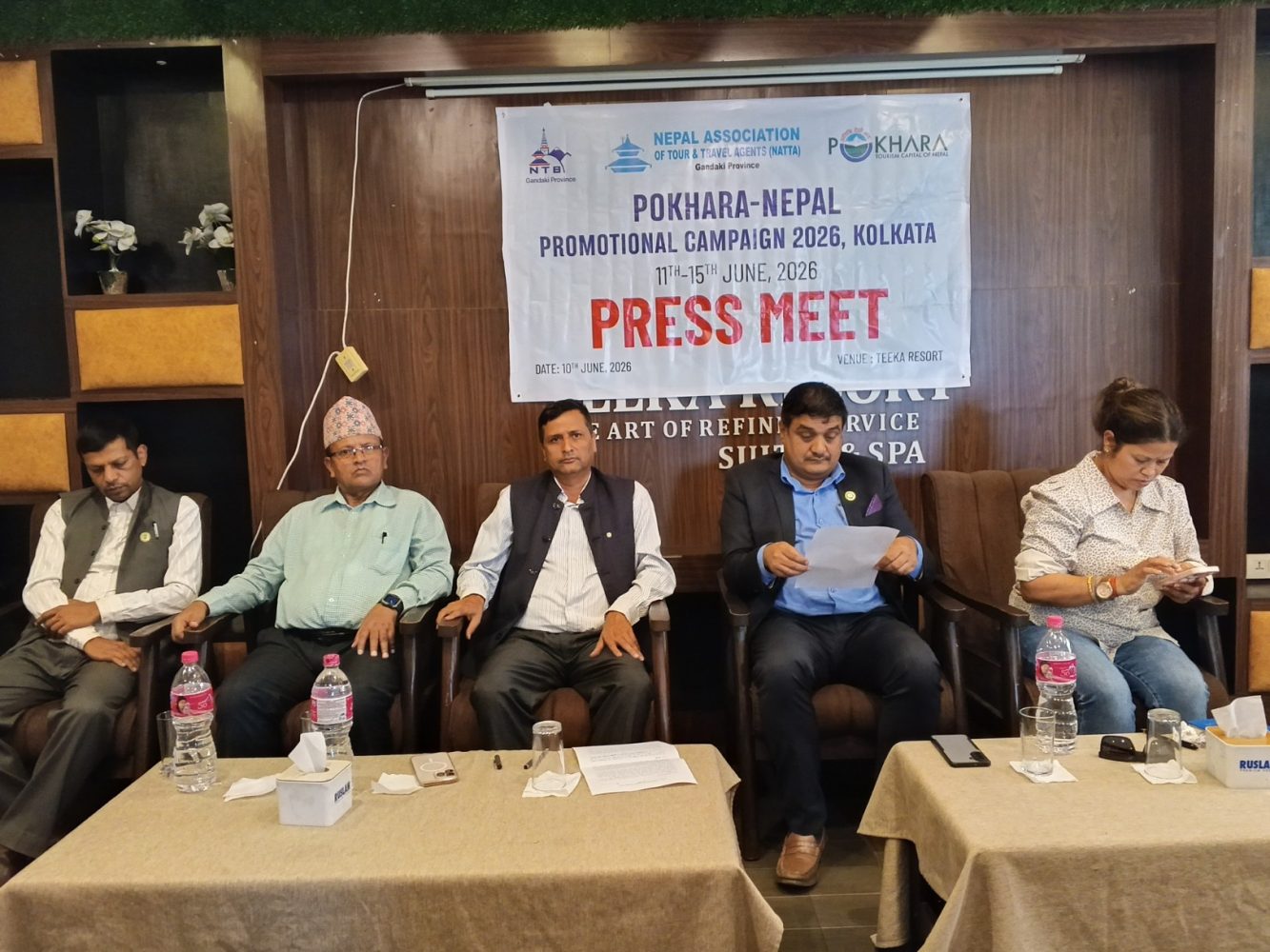 कोलकत्तामा पोखरा–नेपाल पर्यटन प्रवर्द्धन अभियान सञ्चालन गर्दै नाट्टा गण्डकी
